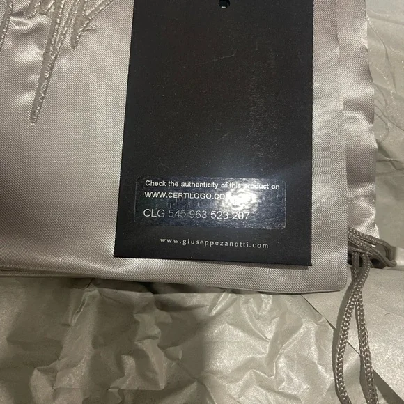 Giuseppe Zanotti White May London High-Top Silver Zipper Sz 43/10 Designer - Picture 11 of 15